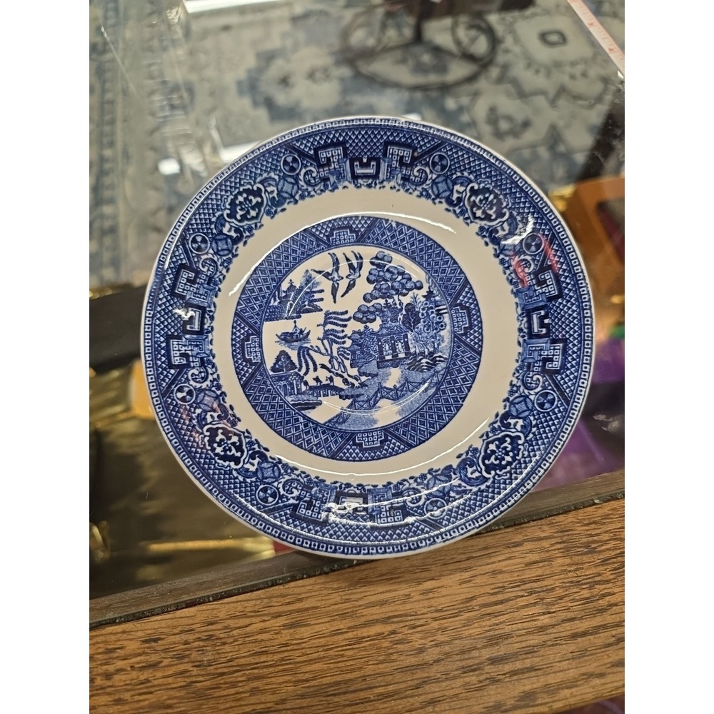 1 Homer Laughlin Blue Willow Replacement 5 3/4" Saucer Plates  For Coffee/Tea